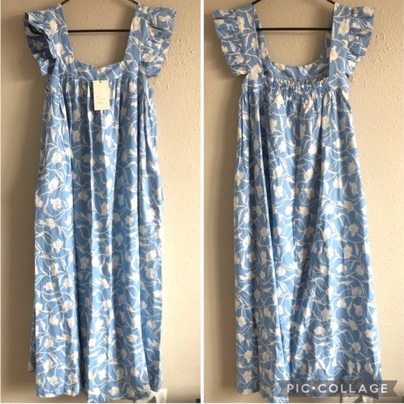 NWT Women Ruffle Summer A line Dress - Picture 2 of 2